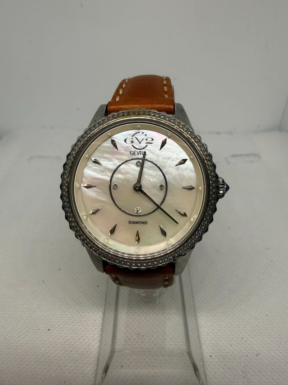 Gevril GV2 Siena Women 38mm Diamond MOP Limited Ed #480/500 Watch 11700-424
